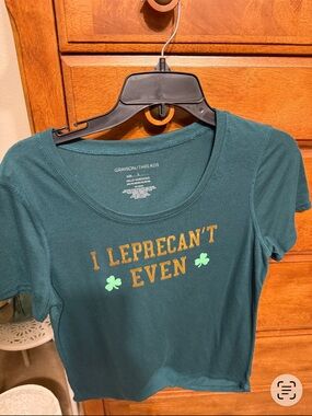 Grayson Threads Teal Graphic Tee with Gold Slogan